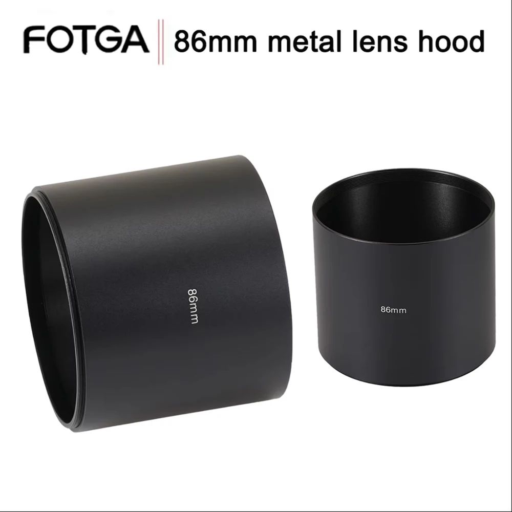 

FOTGA Metal Lens Hood with Filter Front Thread Length 78mm Lens SLR Hood 86mm Telephoto Lens Hood Camera Accessories Photography