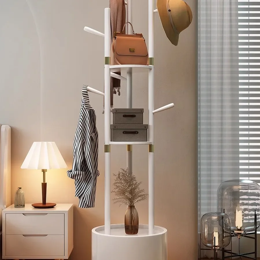 

Solid wood coat rack, floor-to-ceiling bedroom home simple modern hanger, the room does not occupy an area