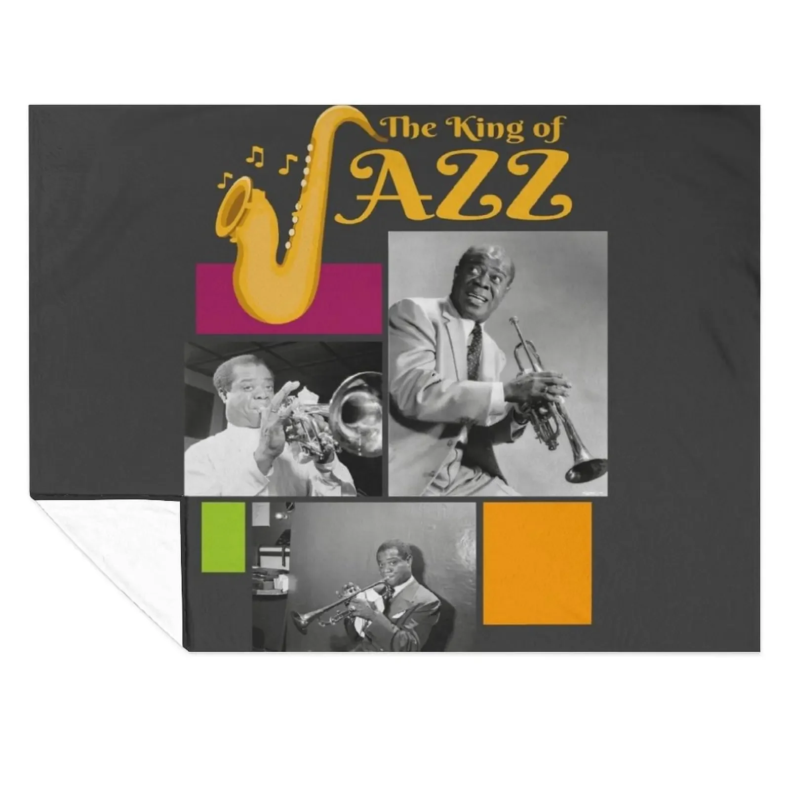 

The King of Jazz - Louis Armstrong Throw Blanket Baby Nap Sofa Quilt wednesday Blankets