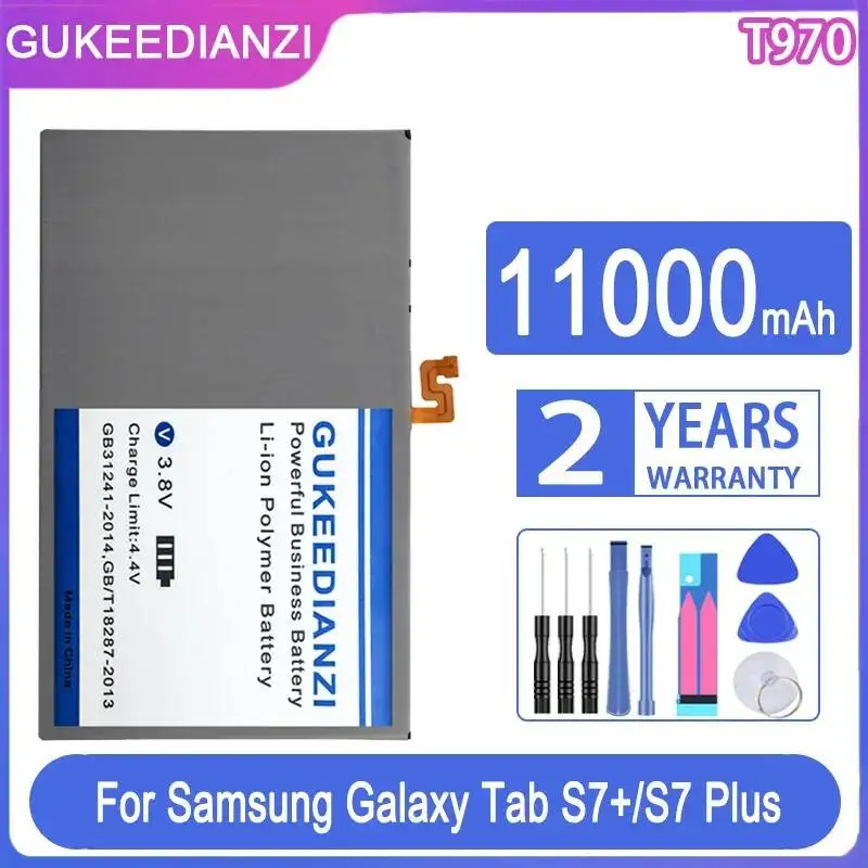 

11000mAh Durable Tablet Battery For Samsung Galaxy Tab S7 Plus 12.4 SM-T976B SM-T970 High Compatibility T970 EB-BT975ABY