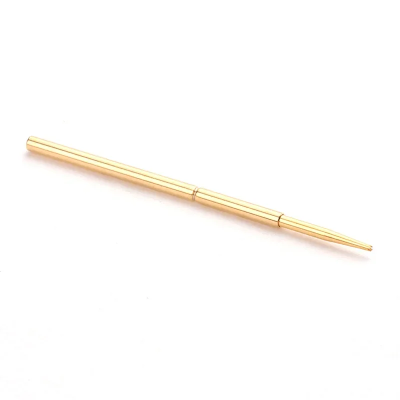 100PCS Gold-plated Spring Test Pin PA100-F Pointed Four Claw Outer Diameter 1.36mm Needle Length 33.35mm for Testing