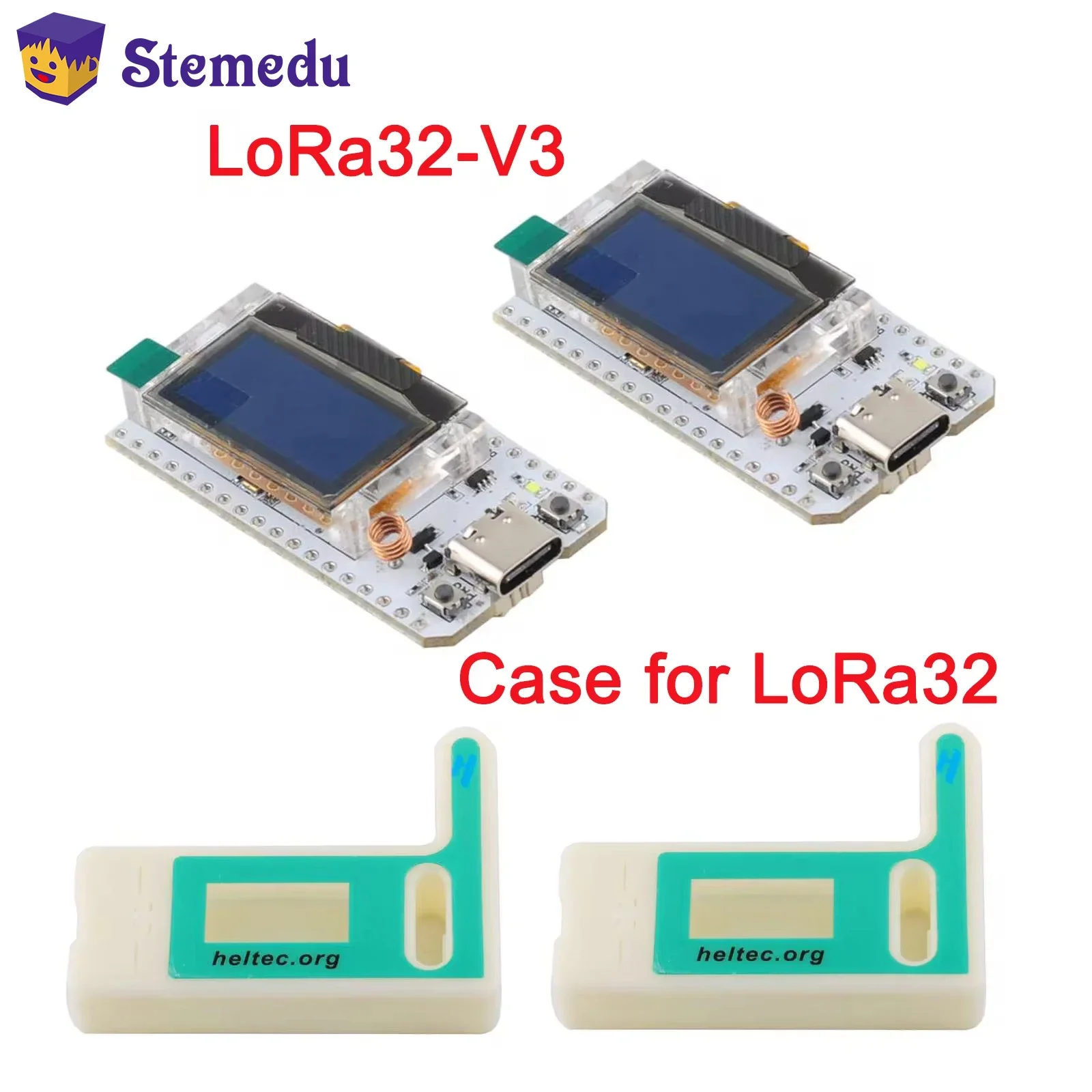 

2 Sets LoRa 32 V3 Node Development Board HTIT-WB32LA_V3 LoRa32 SX1262 Wifi BLE Lora 0.96 OLED Display Kit 868Mhz 915Mhz Or Case