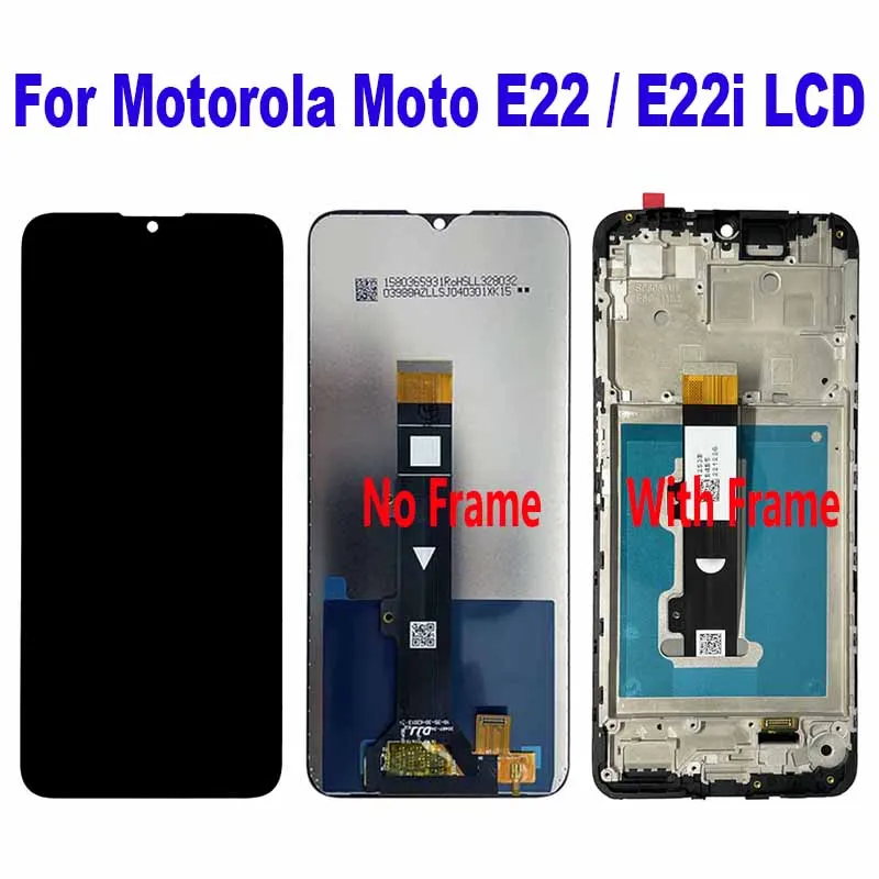 

Для Motorola Moto E22 XT2239-6 XT2239-7 LCD дисплей сенсорный экран дигитайзер в сборе для Moto E22i XT2239-16 XT2239-17