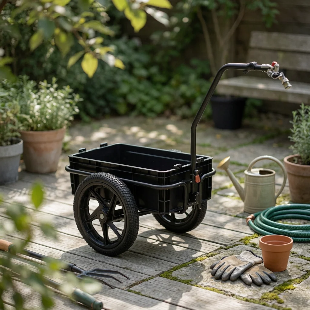 

Cycle Trailer with Cargo Box Detachable Bike Cargo Trailer Heavy-Duty Stable for Commuters, Errands, Camping