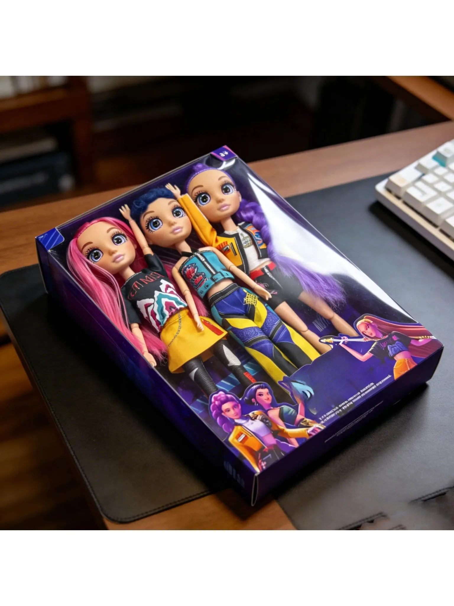 2026 Heißer Musik-Stil Dämonenjäger Anime-Figur, Rumi Mira Zoey Actionfigur, Niedliche Cosplay-Puppe Geburtstagsgeschenk