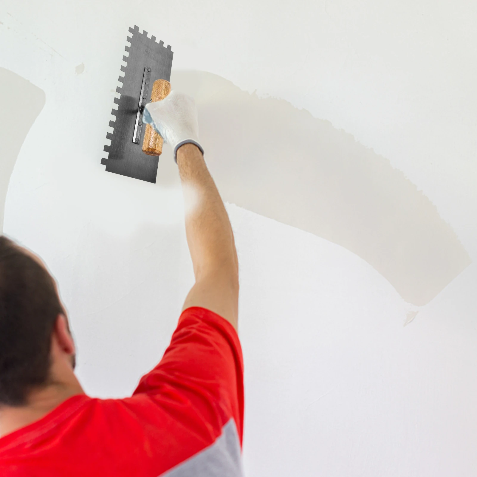 

Stainless Steel Mud Trowel 11x27cm Concrete Plastering Tool Ergonomic Handle Masonry Finishing Drywall Construction