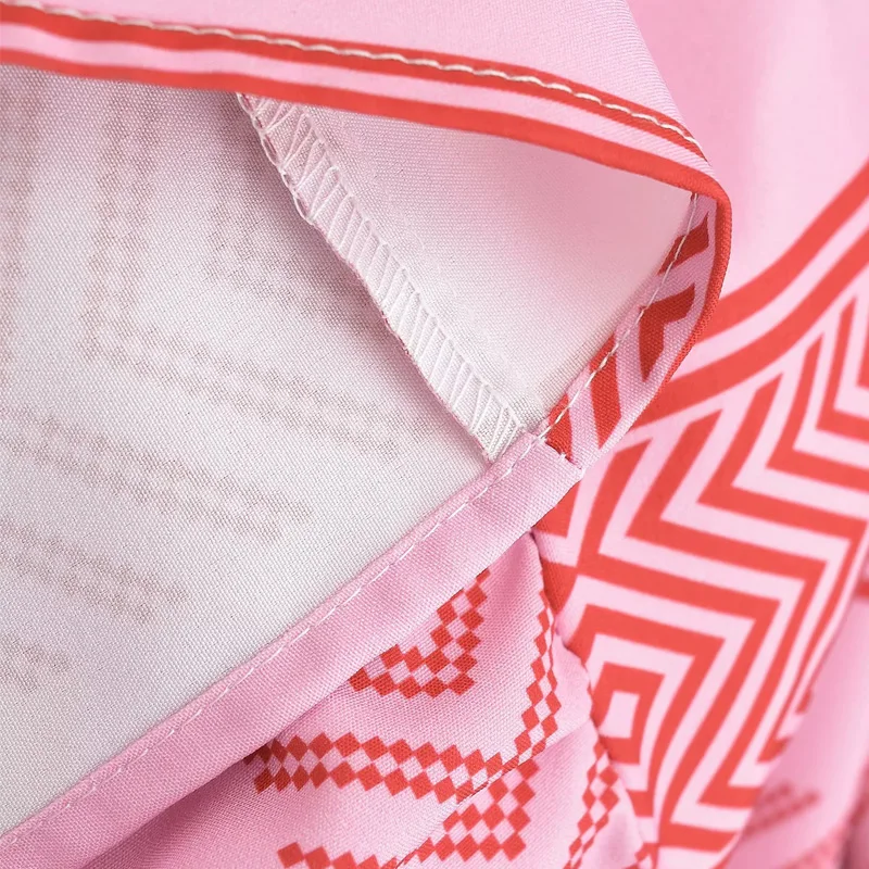 HXAO – robe longue mi-longue élégante pour femmes, mode décontractée, imprimé papillon brodé, à lacets, été, 2024