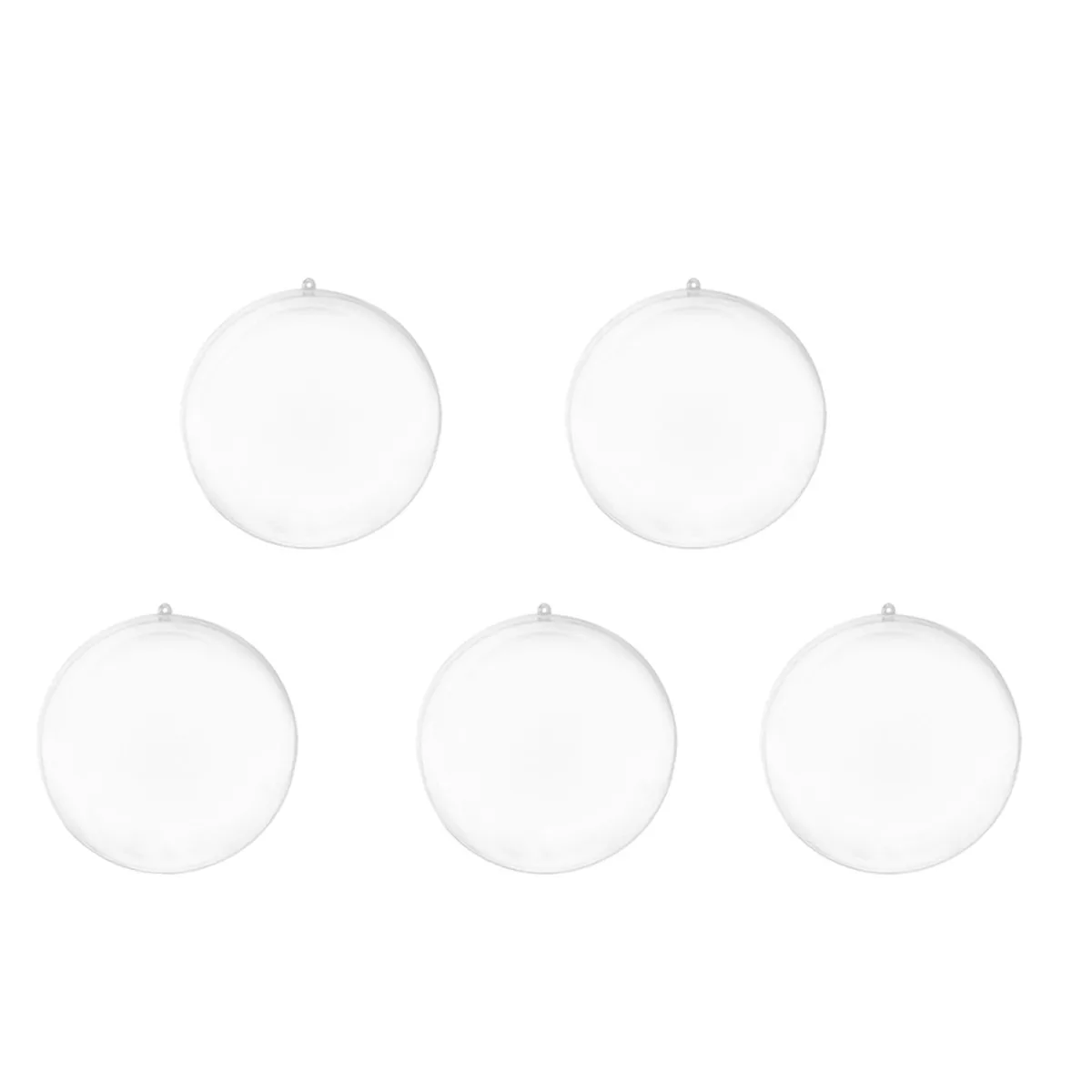 

5 Pcs/Pack Indoor Plastic Ball Christmas Decoration Wedding Decorations Baubles Sphere Fillable