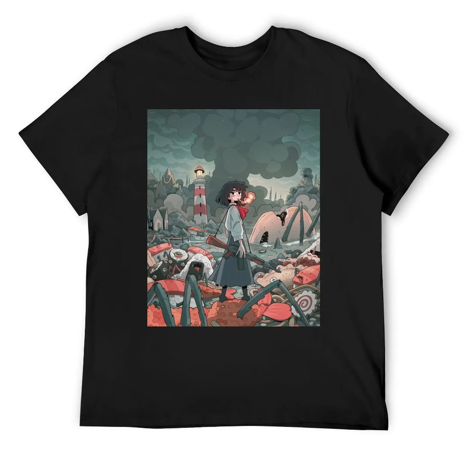 

JAPANESE FOOD ATTACK T-Shirt tops sweat cute tops fitted t shirts for men