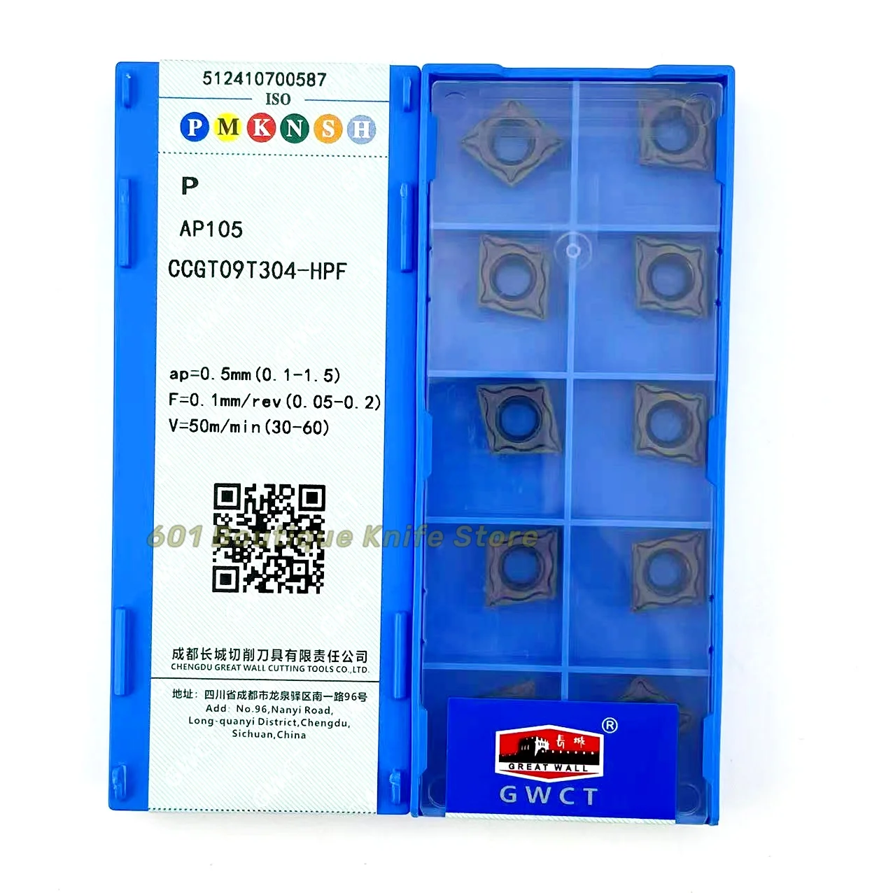 ZCC.CT carbide inserts AP105 CCGT09T304-HPF  coated cemented carbide turning tool semi-finishing lathe tools