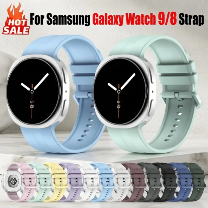 Sport-Silikon-Ersatzarmband Correa Pulseira Armband für Samsung Galaxy Watch 9 8 40mm 44mm Galaxy Watch8 Classic 46mm Smartwatch Armband Zubehör