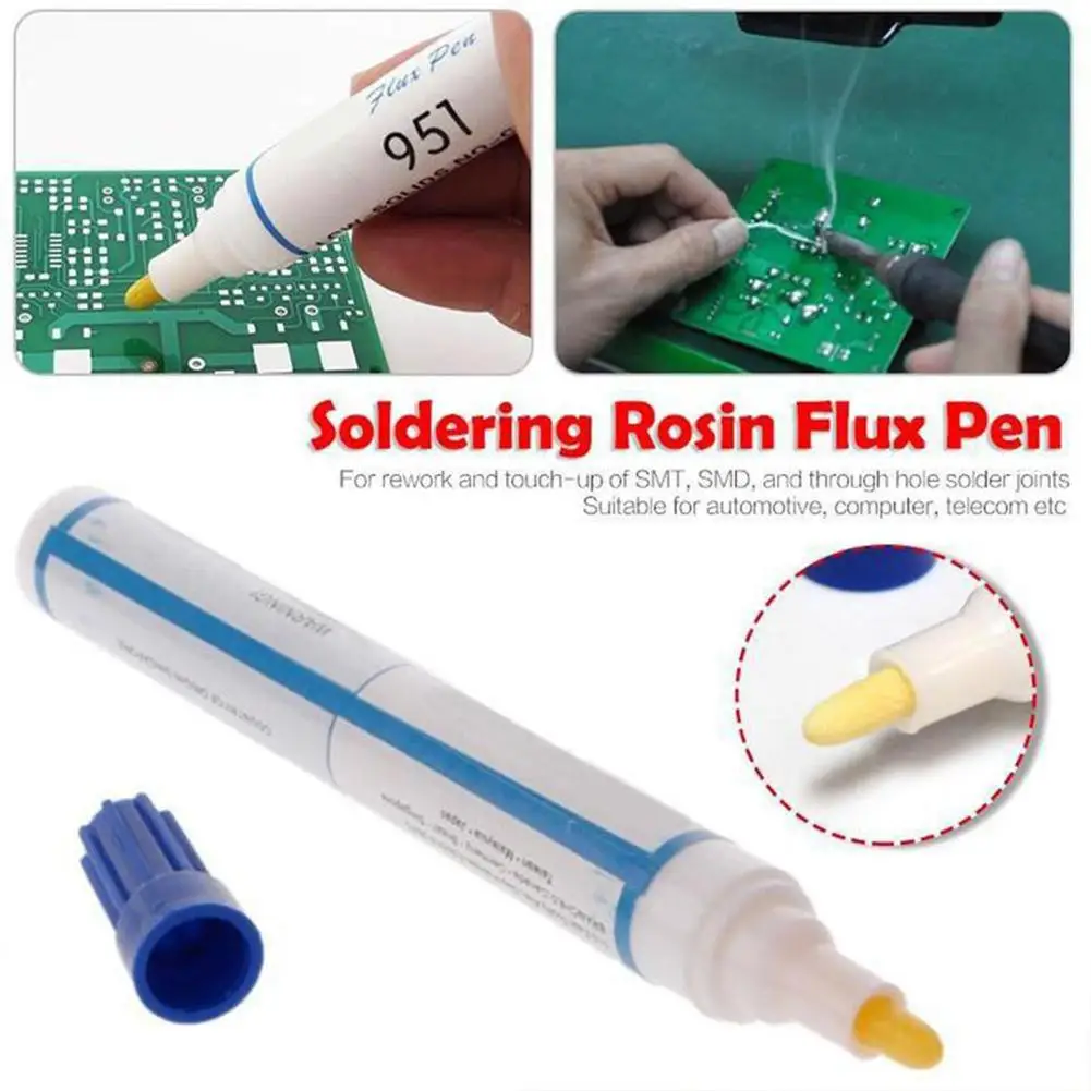 Soldering Flux Pen 10ml DIY Kester Solder Power Cleaning Free Welding Pen Solar Cell Process Tool 1PCS