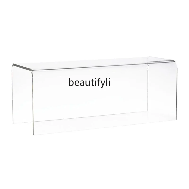 

Q181 Modern Light Luxury Transparent Long Stool Nordic Simple Bedroom Bed End Stool Fashion Creative Home Wall Shoe Changing