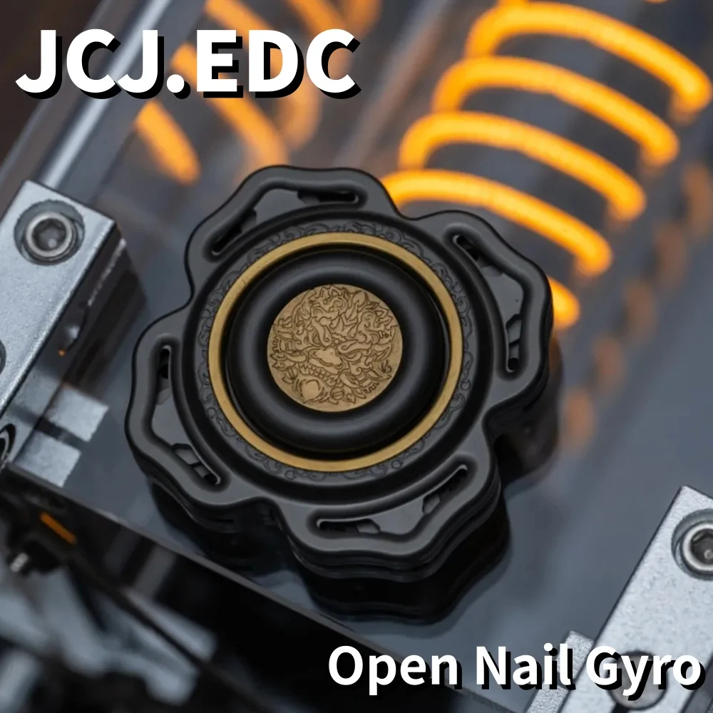 

JCJ.EDC гироскоп с открытыми ногтями, многолопастной спиннер, гаджеты для облегчения тревоги, металлические игрушки для взрослых, офисные аксессуары из нержавеющей стали