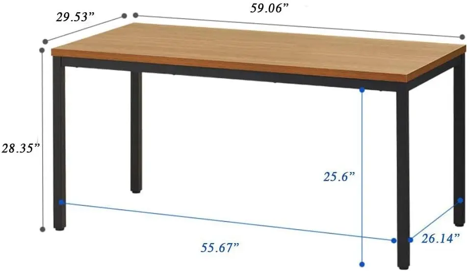 BIBOC Computer Desk Computer Table/Dining Table Meeting Desk 30X60 inch Desk,Modern Simple Style Desk,