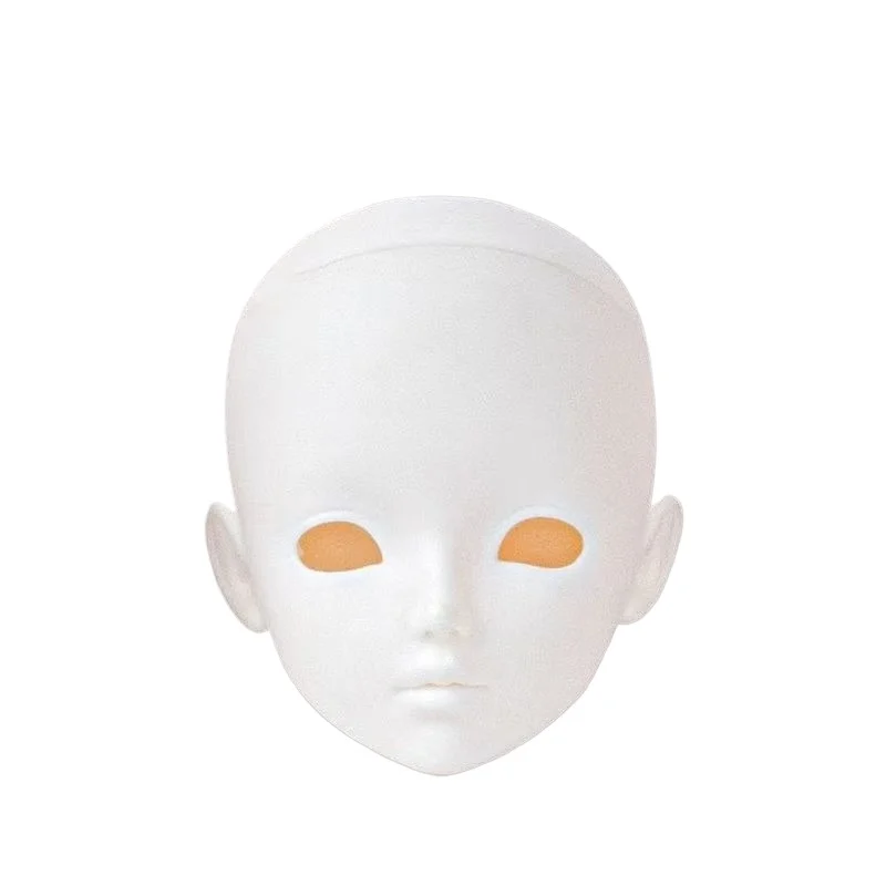 1 Pieces Head 1/3 BJD Accessories White / Pink/ Tan Skin Doll's Head Makeup Practice DIY Toy