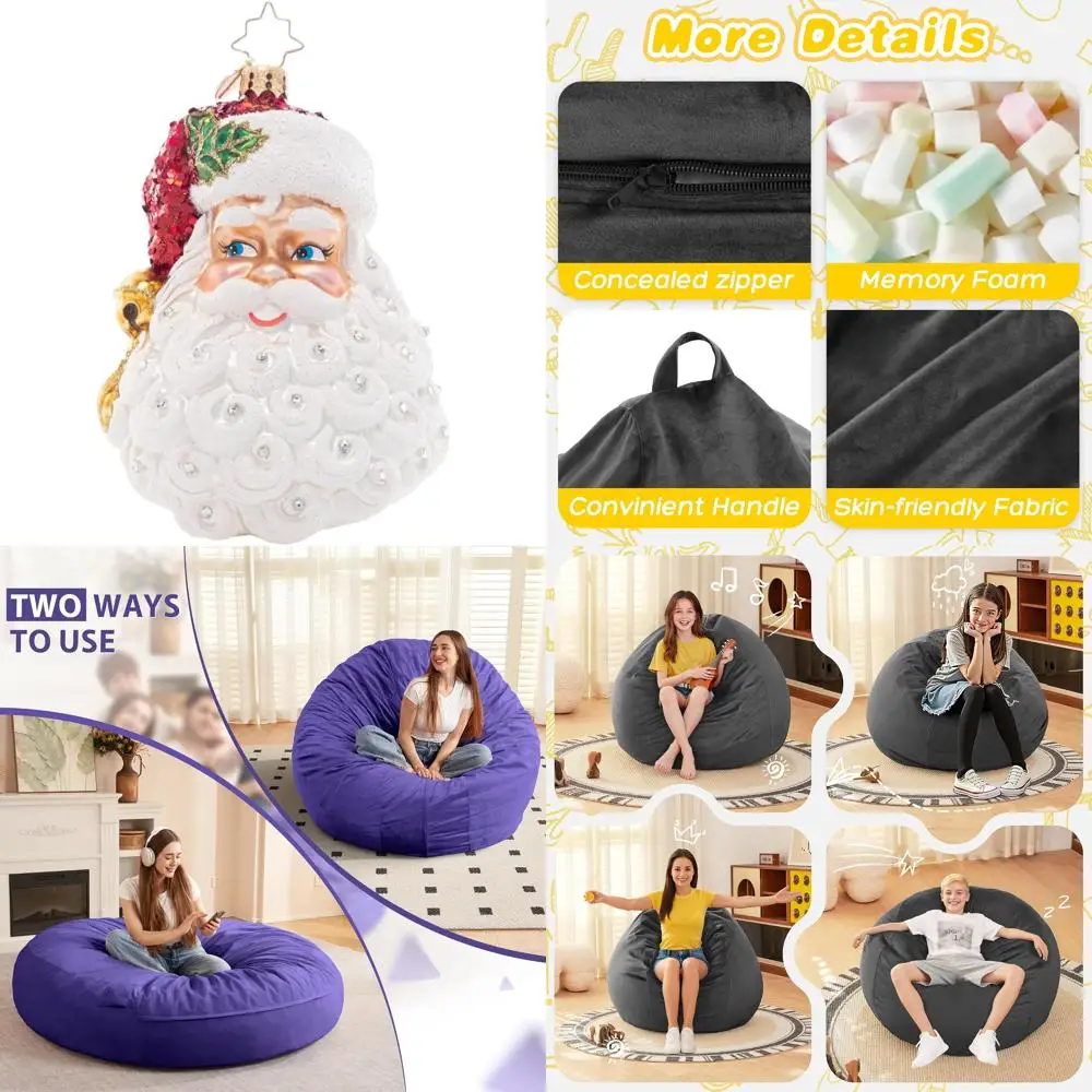 

Европейский стеклянный орнамент ручной работы: Рождественский сверкающий святой ник, праздничный декоративный шарм