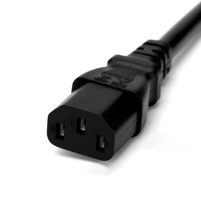 1/1.5/1.8M AC Power Supply Cable EU 3-Prong Plug Connector Copper Wire 3*0.75mm PC Laptop Charging Line For Cooker Computer Host
