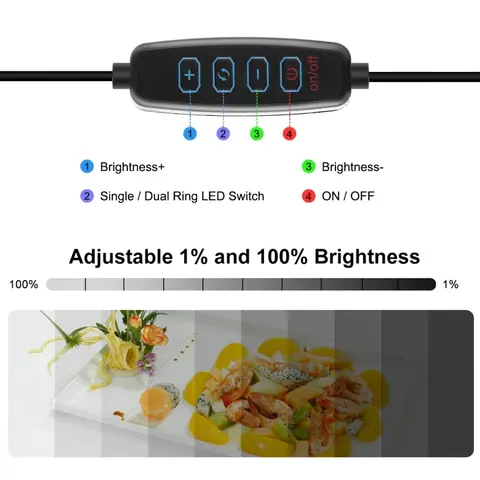 PULUZ 30 cm hopfällbar ringlampa med 97 CRI-ljus för fotostudio, tältlåda och bakgrunder i 6 färger 8 best sales studio fotolåda - №7