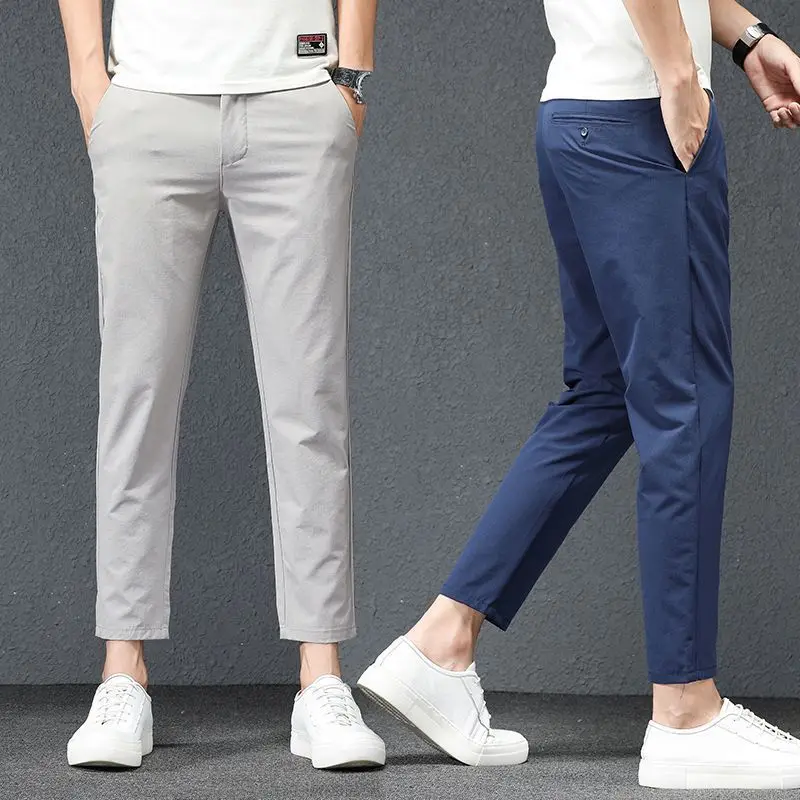 

Men‘s Stretch Suit Pants Spring Male Dress Pants Business Office Elastic Wrinkle Resistant Classic Trousers Male Daliy D68