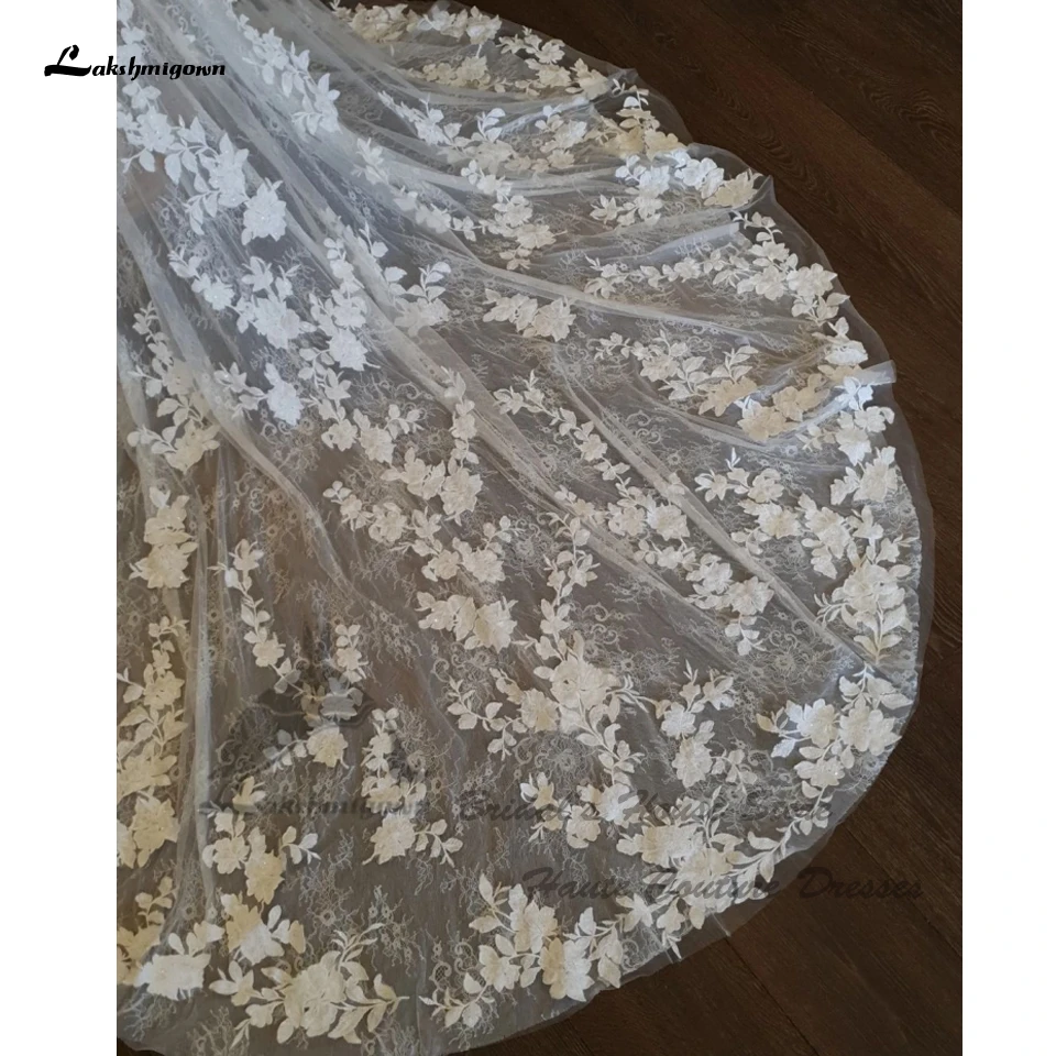 Lakshmigown-Vestidos de casamento sereia para mulheres árabes, ombro fora, sereia, sukienka, renda vintage, vestido nupcial boho, mangas compridas, novo, 2024