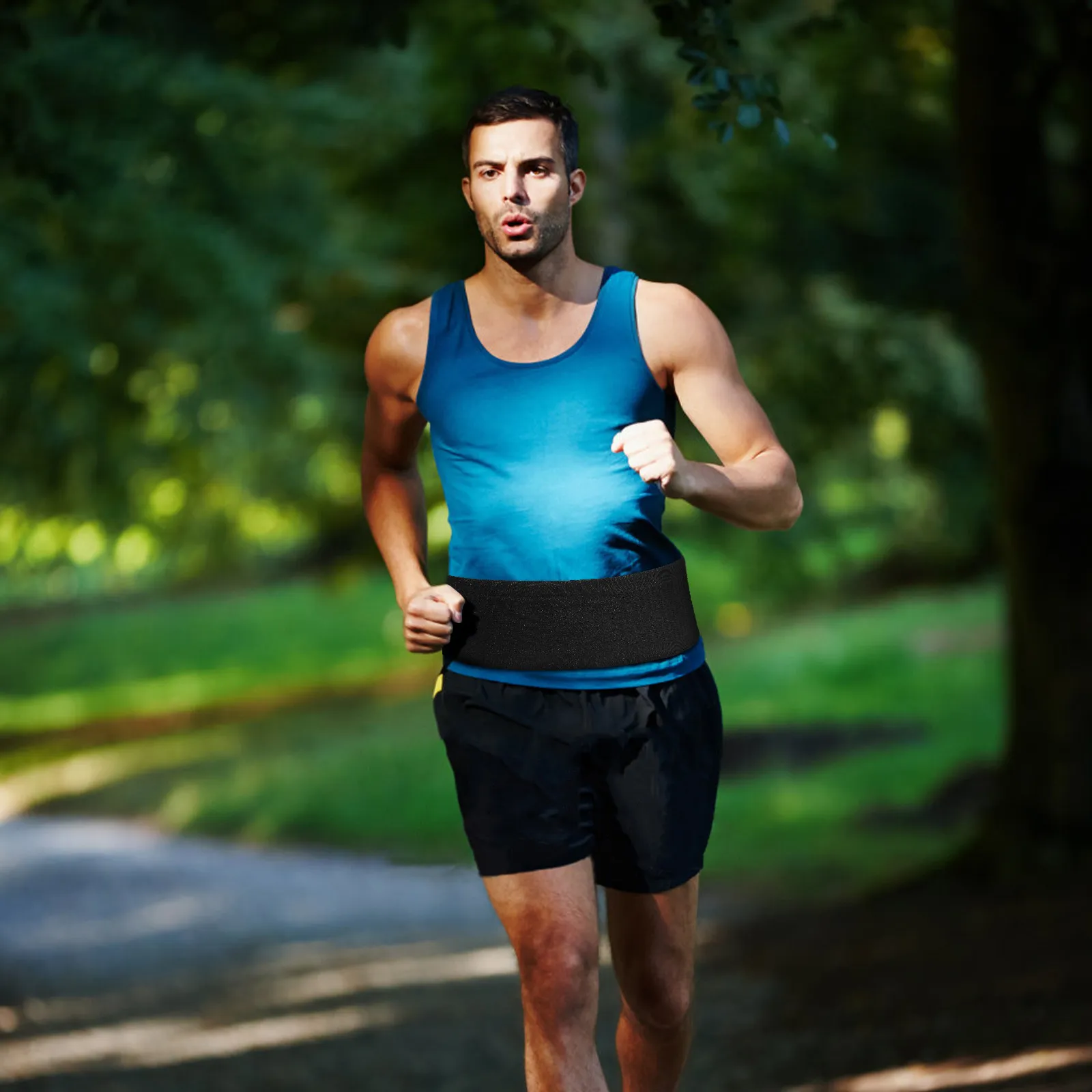 

Running Belt Phone Holder Large Capacity Waist Pack Comfortable Fit for Running Gym Hiking Runners Belt for Women