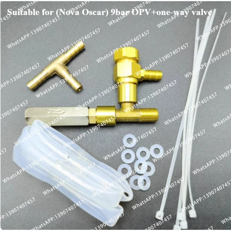 For Nova Oscar 2nd Generation Coffee Machine OPV Retrofit Kit with Adjustable Relief Valve G1/8 Single Threaded Port.