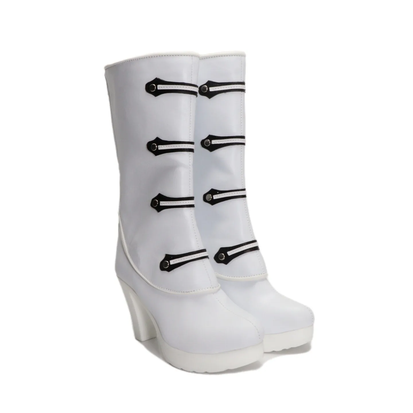 Snow Cosplay Shoes White High Heels Anime Promise of Wizard Cosplay Accessories Halloween Carnival Boots Custom Made