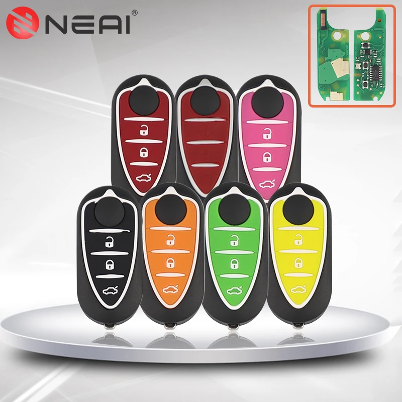 

Flip Car Remote Key For Alfa Romeo Mito 147 159 GTA 2008 156 166 Giulietta 2010-2016 No Logo ID46 Chip 433MHz Delphi/Marelli BSI