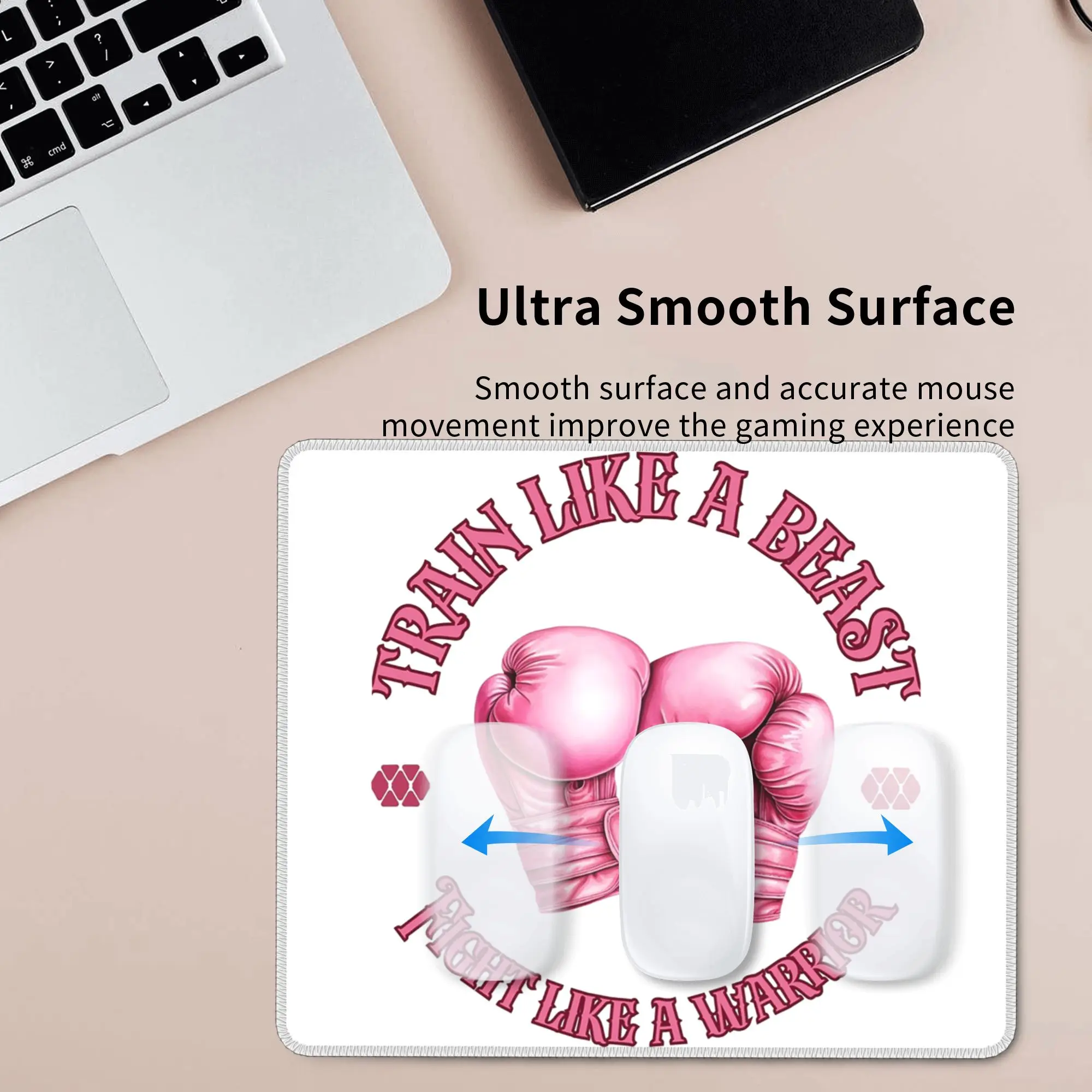 Train like a beast fight like a warrior Boxing Gloves Mouse Pad Computer Keyboard Mouse Mat PC Laptop Desk Mat Office Table Mats