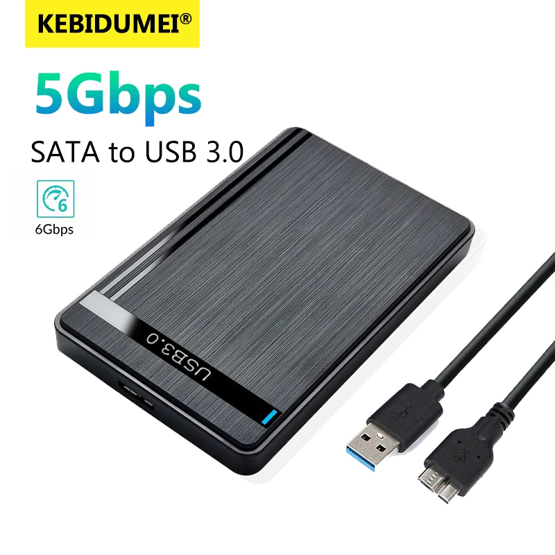 2.5 inch HDD Enclosure SATA to USB 3.0 External Hard Drive Case 6Gbps Speed SATA SSD HDD Case for Laptop PC Accessories