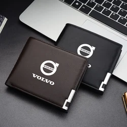 Leather Car Driver License Credit Card Holder Business Wallet For Volvo Rdesign AWD C30 C70 S40 S70 S80 S90 V40 V50 V60 V70 V90