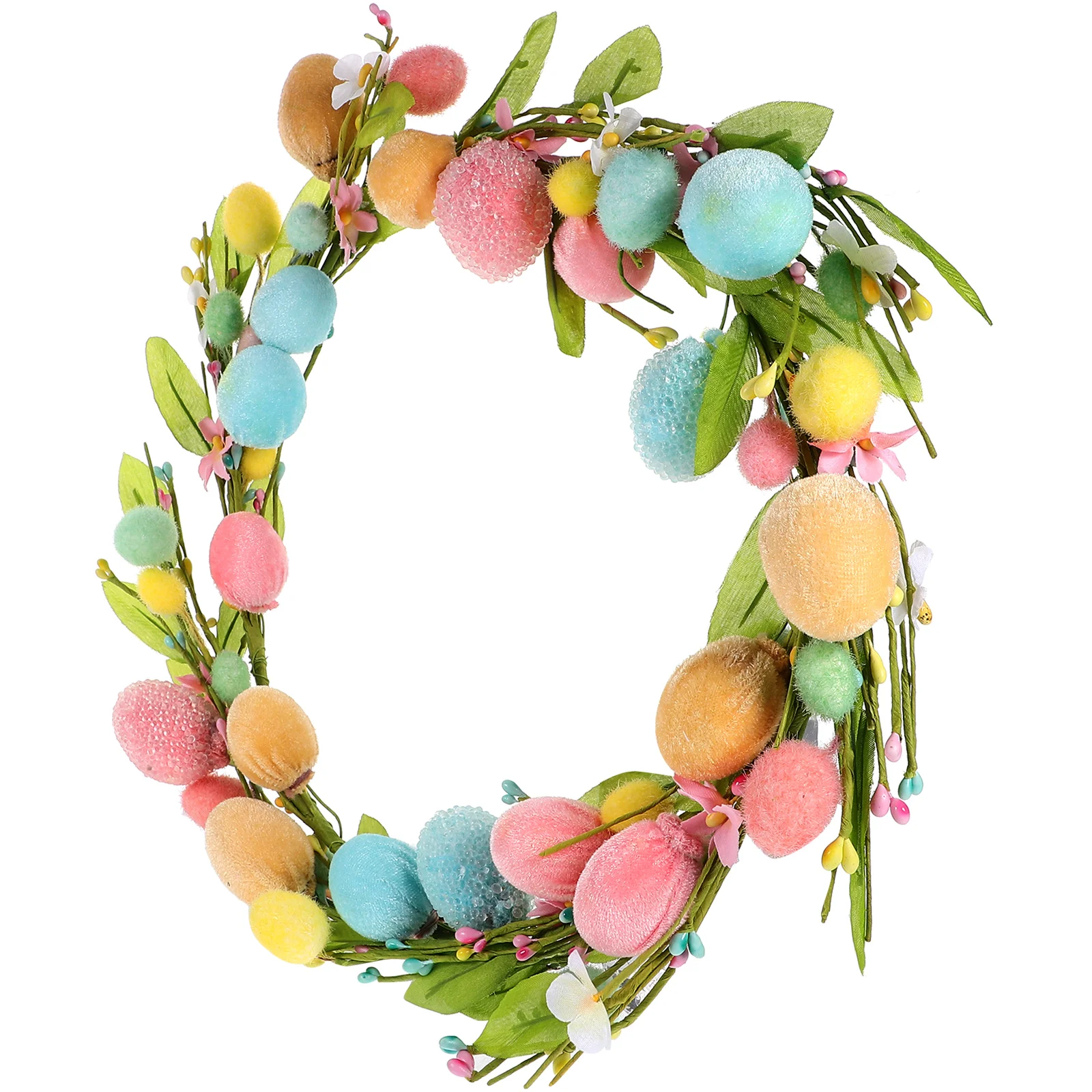 

Egg Spring Spring Party Supplies Front Hanging Wreath Easter Egg Wreath Eggs Flower Home Wreaths Easter Supplies