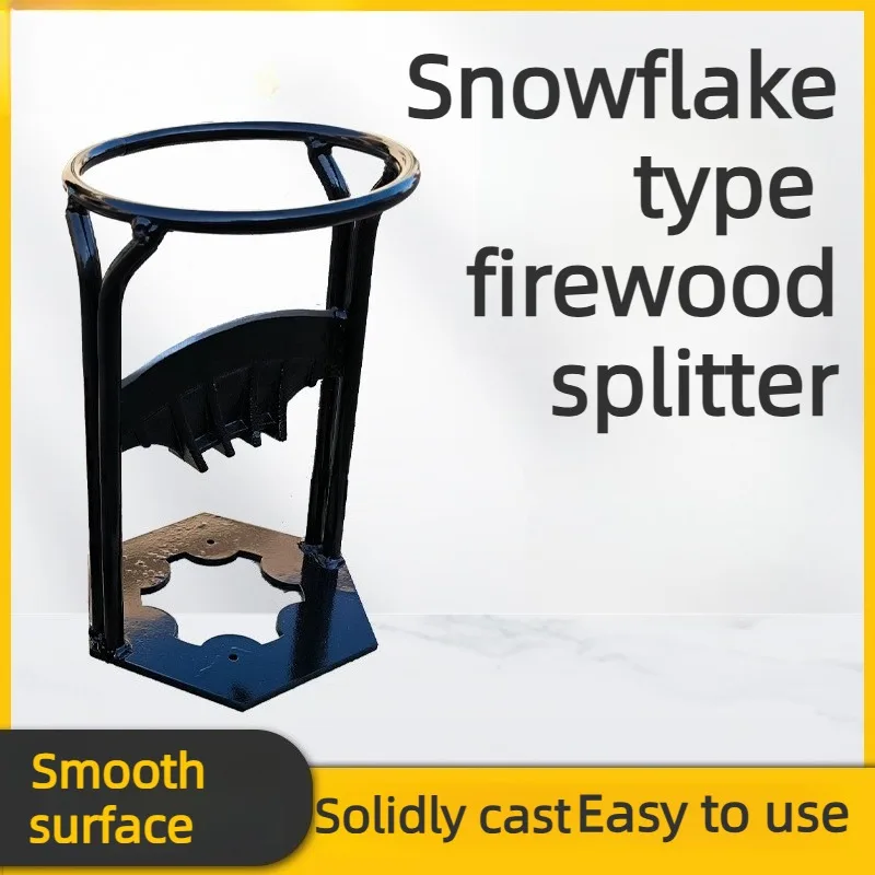 

Convenient Cast Manual Log Splitter Wall-Mounted Firewood Splitting Tool Multifunctional Outdoor Camping Home Wood Processing