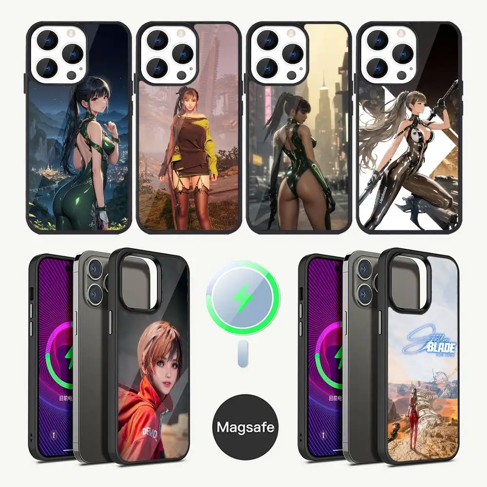 

Game Stellar Blade Phone Case For iPhone 16,15,14,13,12,11,Plus,Pro,Max Mini Magsafe Magnetic Wireless Charging