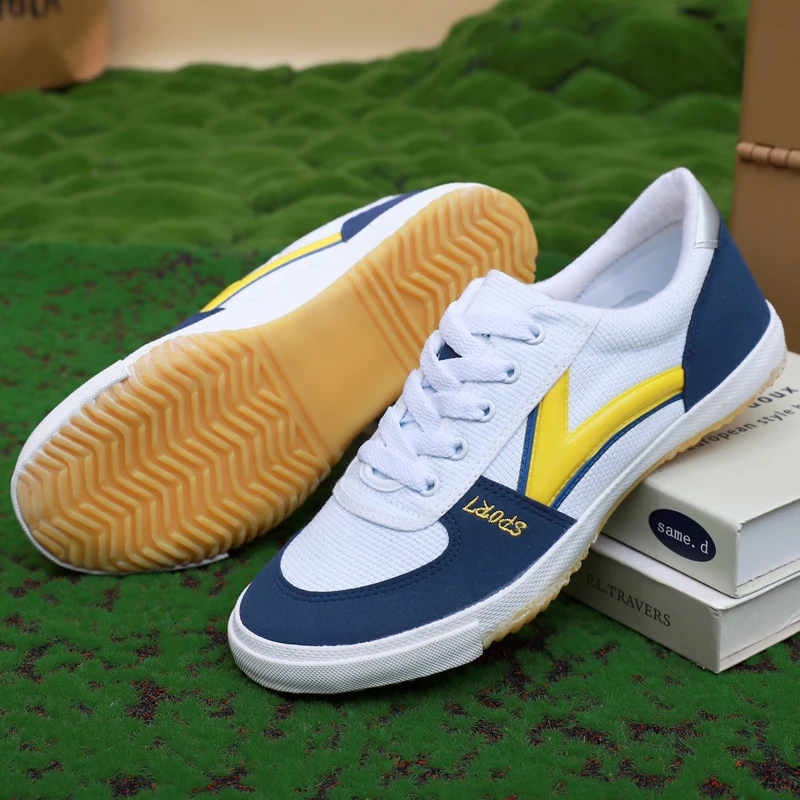 Table Tennis Shoes - プロフェッショナル卓球シューズスポーツスニーカーユニセックスキャンバストレーニングランニングシューズ滑り止めレトロボールシューズ通気性耐摩耗性