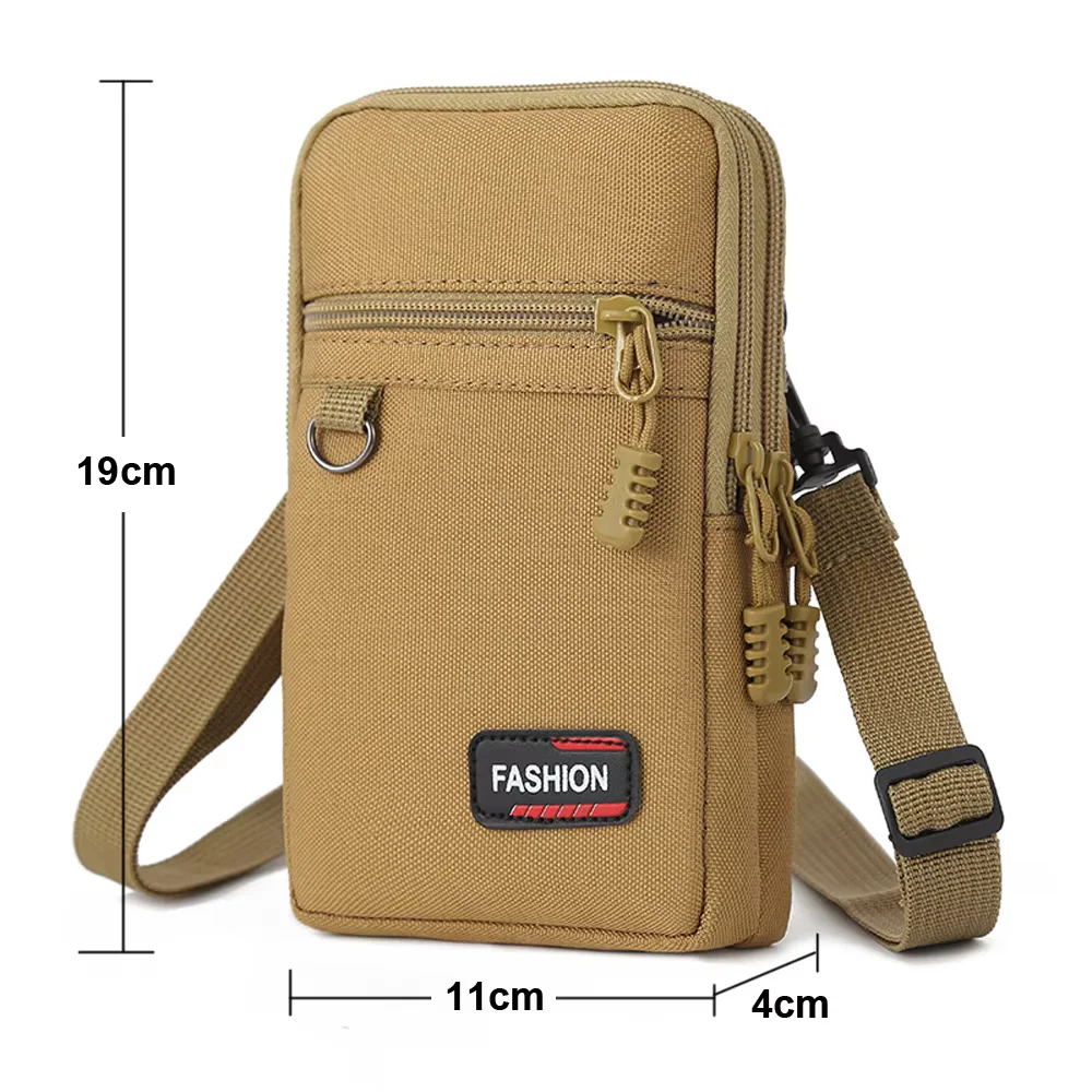 Oxford-Stoff-Gürteltasche, Handytasche, Outdoor-Umhängetasche, Baustellen-Arbeitstasche, Aufbewahrungstasche, Münzbörse – Detail 1