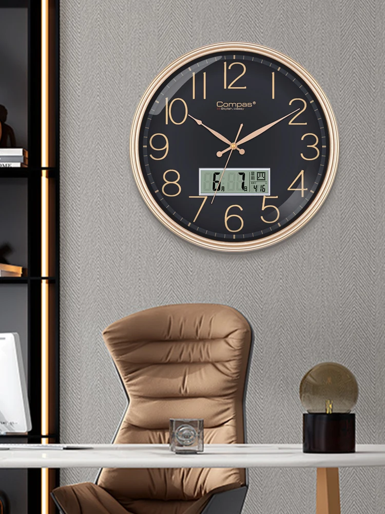 Wall clock living room home quiet clock simple fashion quartz clock performance generation of light luxury hanging wall table