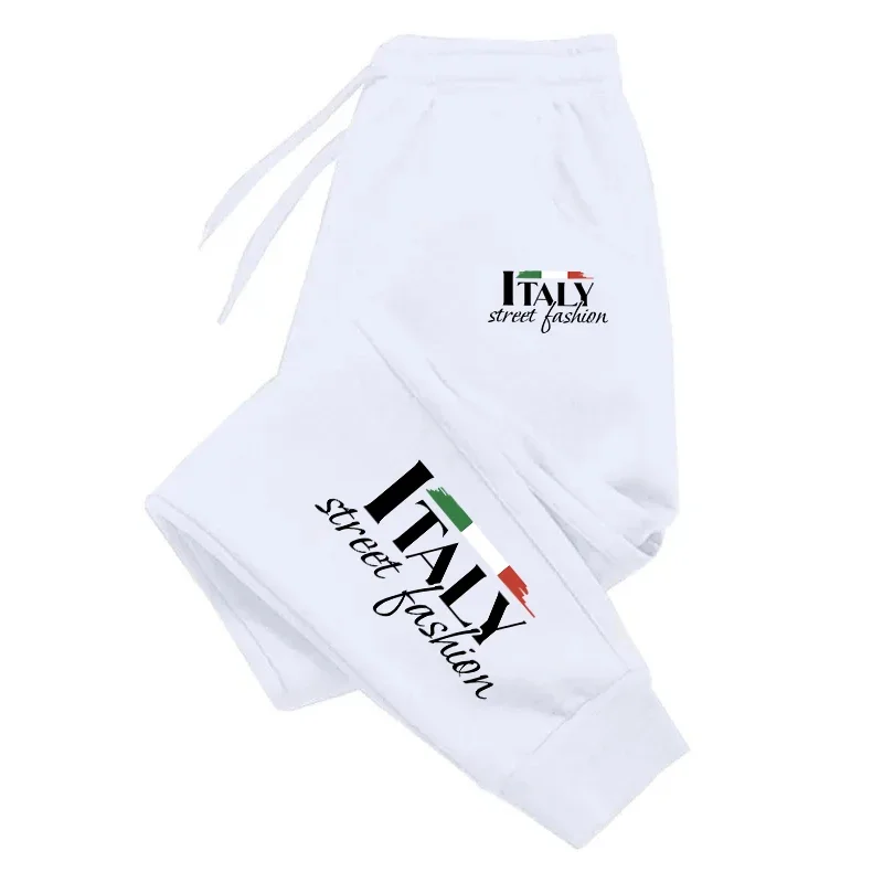 Italy Unique Printing Mens Sweatpants Daily Casual Gym Outdoors Running Trousers Sports Jogging Pants 2025 Street Womens Pants
