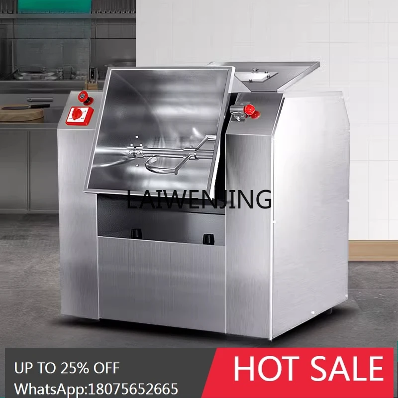 commercial stainless steel kneading automatic noodle mixing horizontal mixer