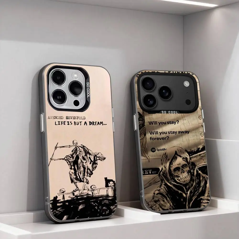 

A-Avenged S-SevenfoldS A7X Phone Case For iPhone 11,12,13,14,15,16,17,Pro,Max,Plus,E,Air,Mini IMD Matte Black