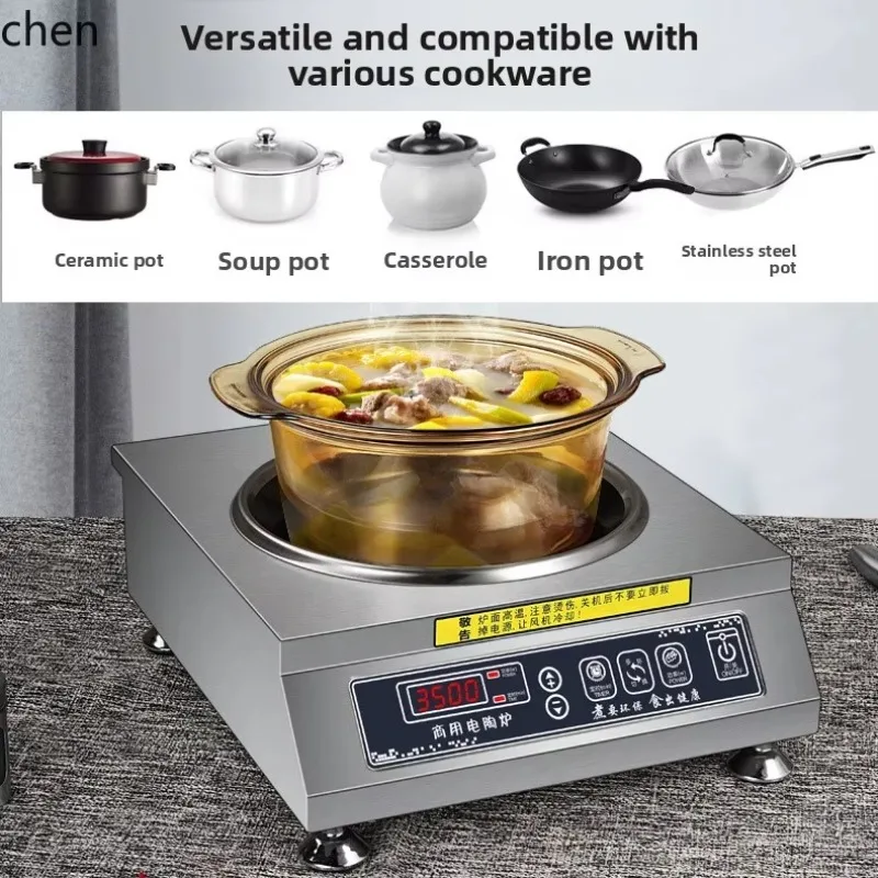 Concave Electric Ceramic Stove 3500w High Power Induction Cooker Commercial High Heat Stove