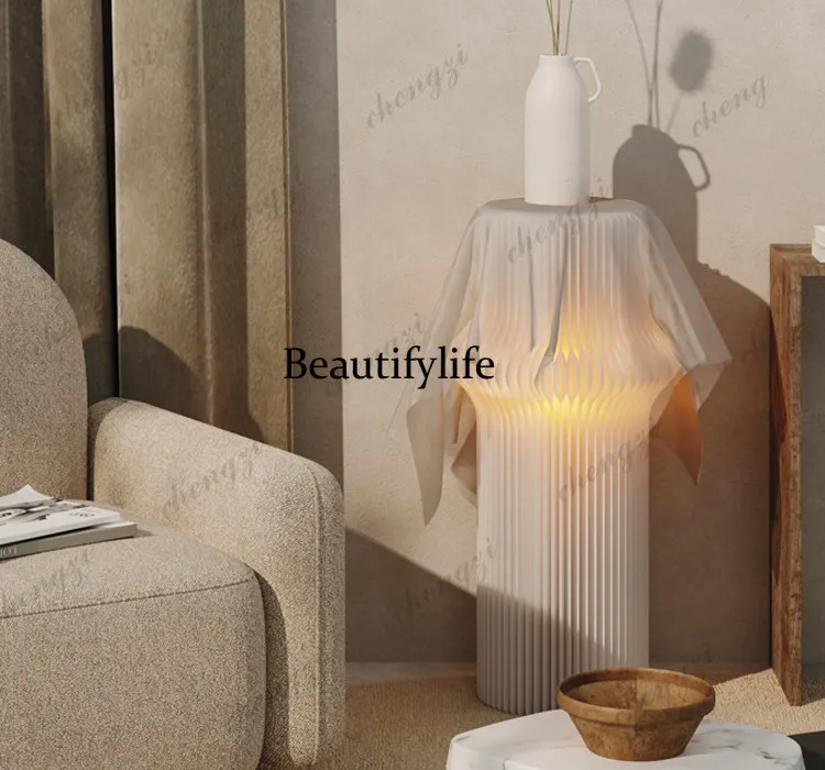 Beam of light cylindrical display cabinet shelf lighting display shelf shopping mall exhibition display