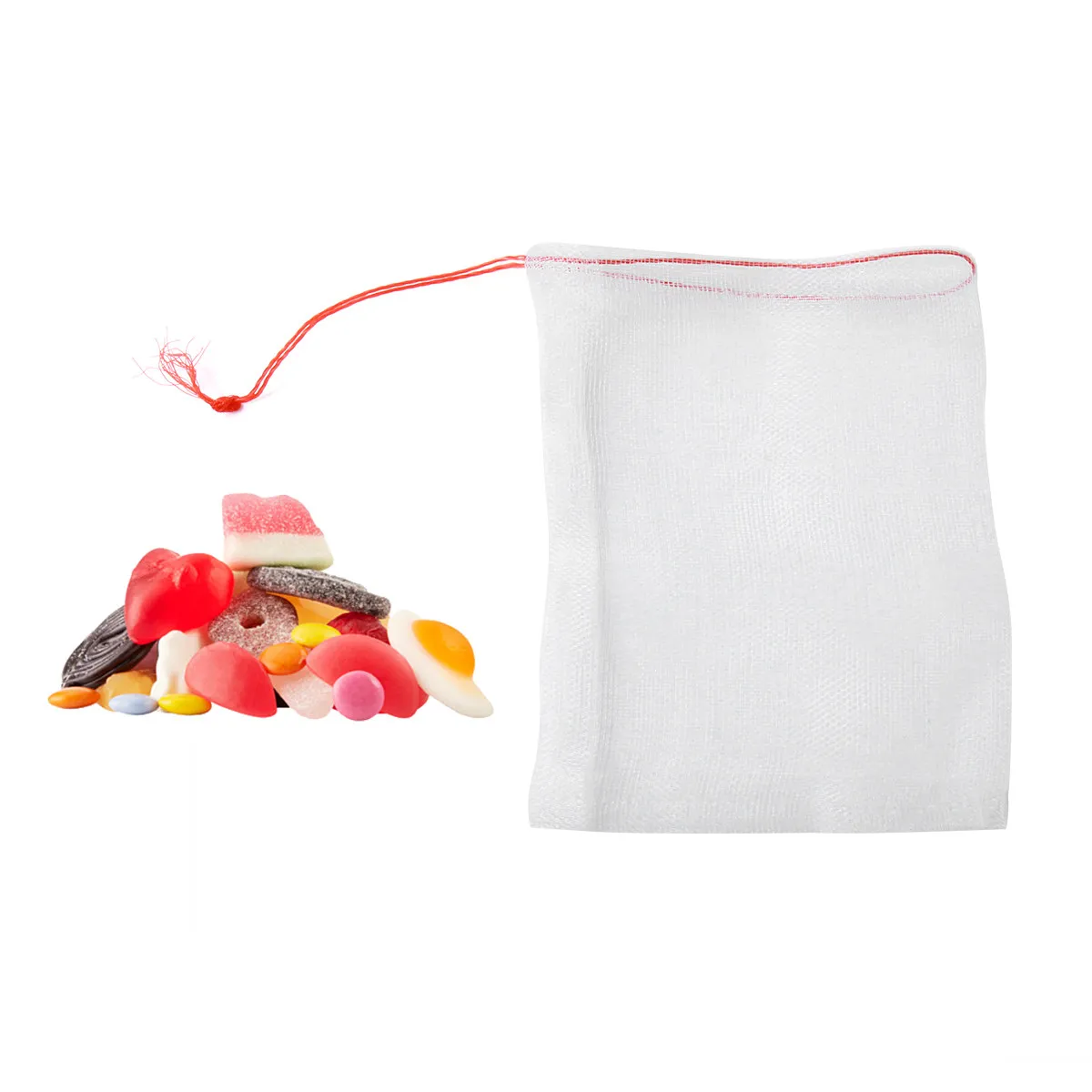 100Pcs Anti-Pest Mesh Bag Nylon Netting for Garden Fruit Vegetables Protection Reusable Lightweight Environmentally Friendly