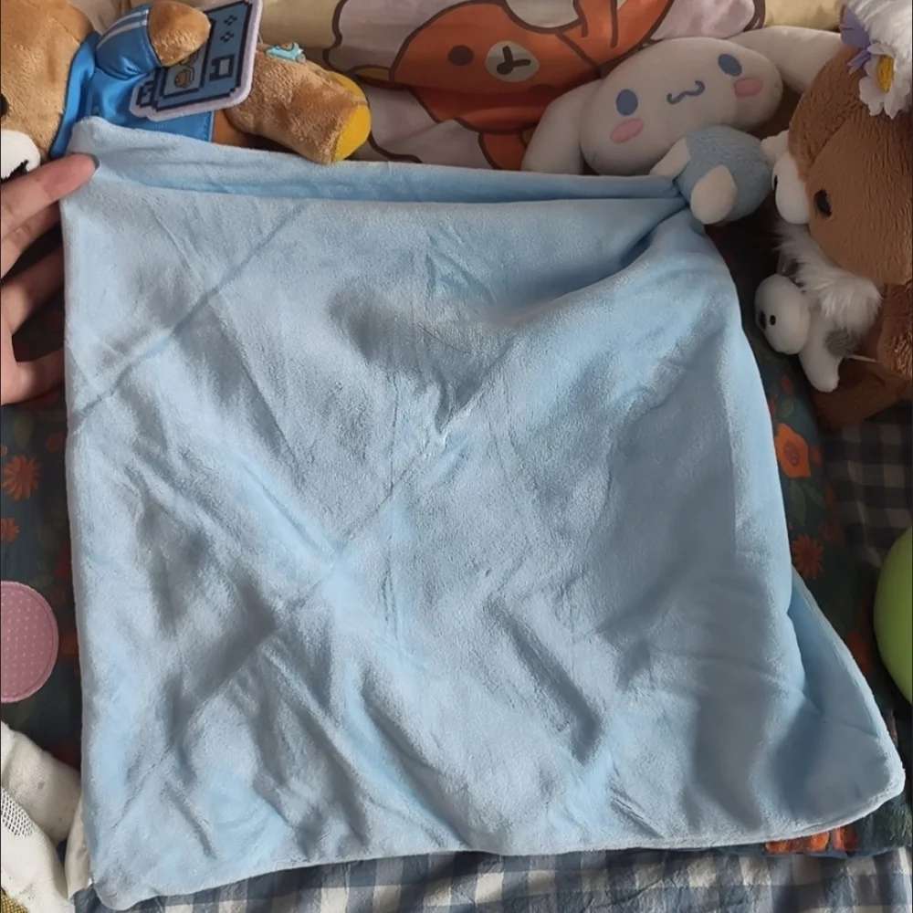 Sanrio Hello Kitty Hanging Type Towel Drool Bib Soothing Doll Towel Small Cushion Accompanying Dolls Grasp Toys Thoughtful Gift