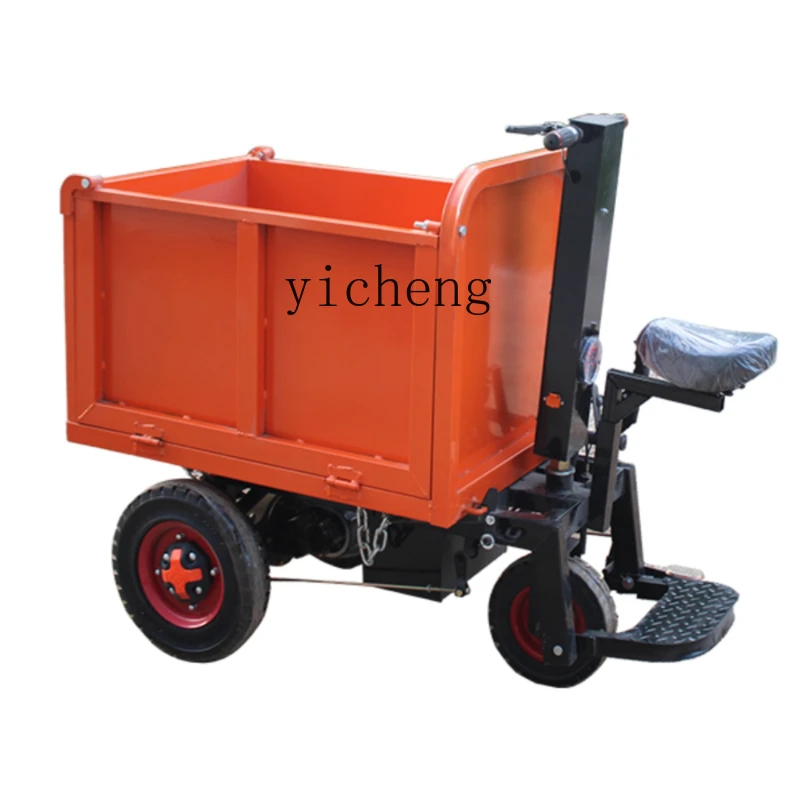 

ZC Electric Gray Bucket Truck Electric Trolley Construction Site Agricultural Breeding Feeding Truck