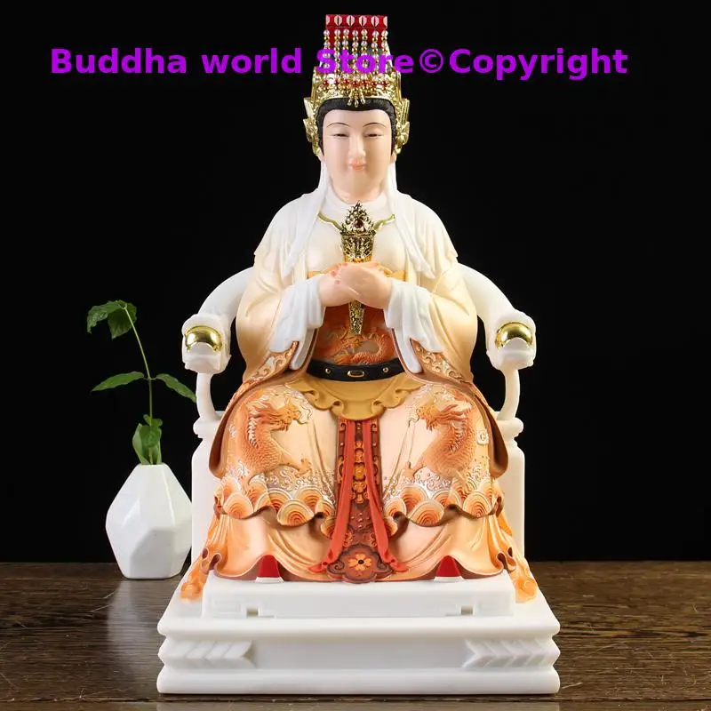 Wholesale Buddhism figure Goddess Matsu MAZU Guan yin God Southeast Asia HOME protection Propitious Prosperity FENG SHUI statue