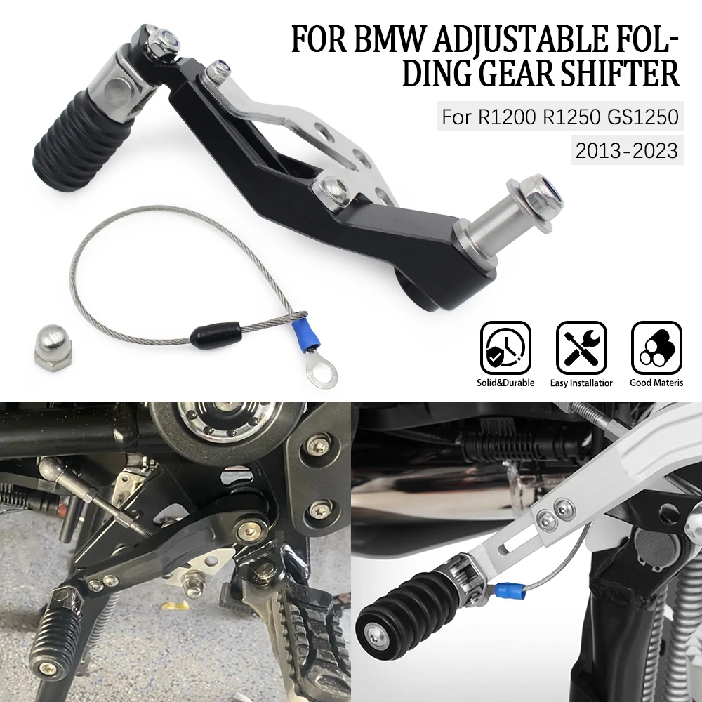 Aluminum Adjustable Folding Gear Shifter Shift Pedal Lever FOR BMW R1250GS R1200GS R 1200 GS LC R1250 GS ADV GSA 2013-2023