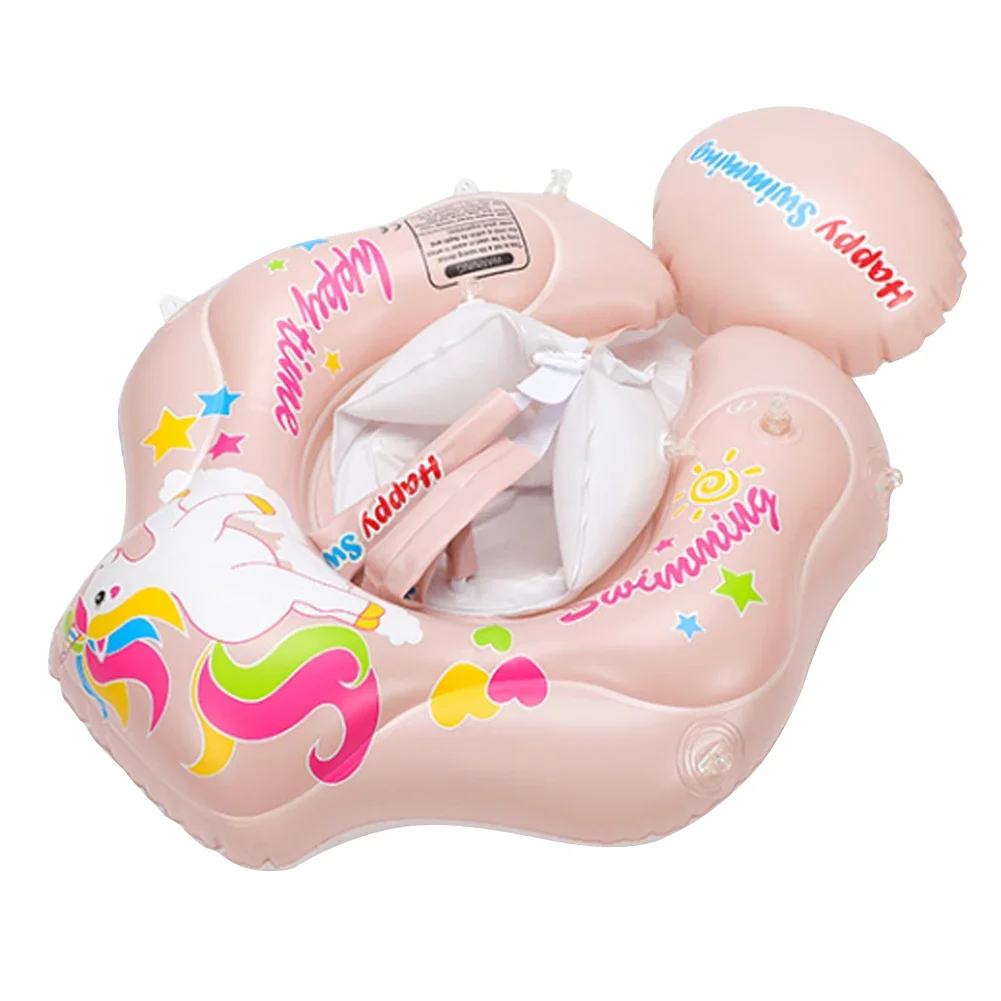 Baby Swimming Ring Inflatable Swim Ring with Sunshade Beach Water Toys Baby Pool Toy Infant Floating Ring for Kids Toddlers