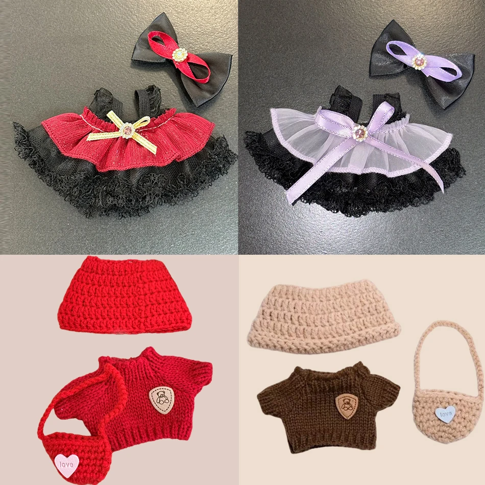 17 سنتيمتر Labubu الملابس العالمي ملابس الطفل قبعة حقيبة Minid محبوك 3 قطعة/الحزمة أفخم القطن إكسسوارات دمي الهدايا الساخن في المخزون #1